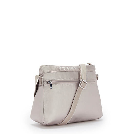 Kipling Aisling Metallic Crossbody Bags Metallic Glow | CA 1047JP